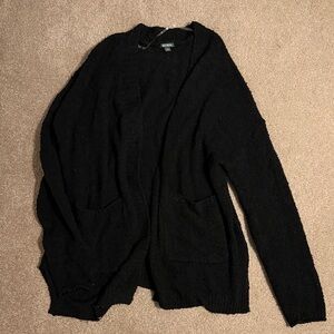 Wild Fable Black Open-Front Cardigan